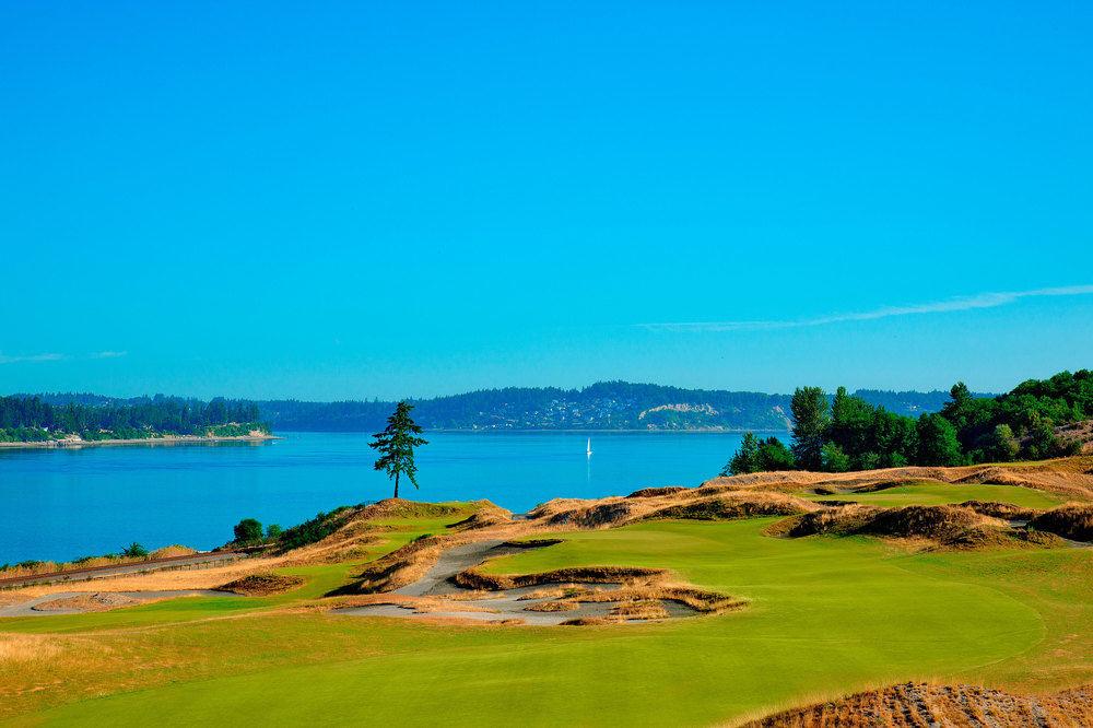 Hotel Murano Tacoma Exteriér fotografie The 17th hole at Chambers Bay